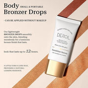 Bronzing Drops, Lightweight Non-greasy Liquid Bronzer for Face & Body, Glow Bronzing Serum for Flawless Skin & Radiant Fin...