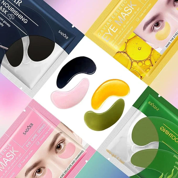 Under Eye Patches -30 Pairs Sakura Essence Eye Mask Eye Pads for Puffy Eyes, Reducing Dark Circles, Anti-Aging, Collagen E...