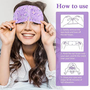 Steam Eye Mask, 12 Pack Lavender Heated Eye Masks, Disposable Moist Heat Compress for Dry Eyes, Warm Sleep Eye Mask for Pu...