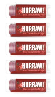 Hurraw! Black Cherry Tinted Lip Balm, Palm