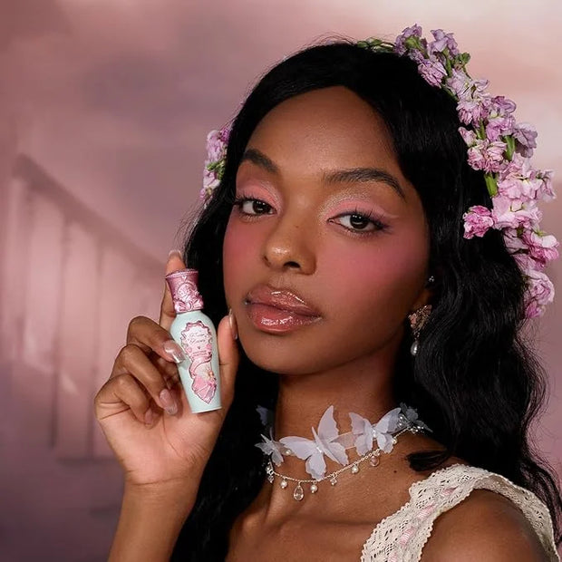 Flower Knows Midsummer Fairytales Lip Gloss G07 Lullaby + Violet Strawberry Rococo Glitter Lip Gloss G02 Rasberry Booze - ...