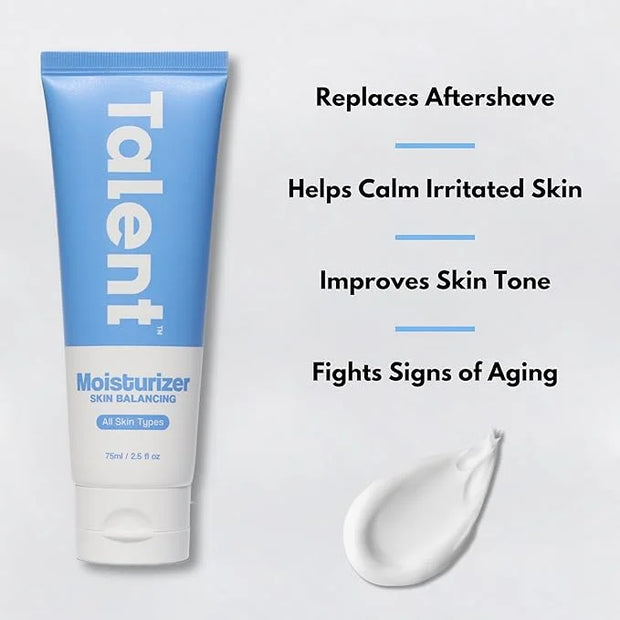 Talent Complete Skincare Set for Men – 90 Day Supply, Korean Skincare, EWG Verified, Fragrance-Free Cleanser, Exfoliator, ...