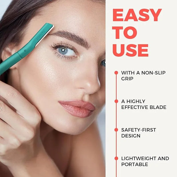ZOMCHI Eyebrow Razor, Face Razors for Women&Men, Eyebrow Trimmer Shaper with Precision Cover, Facial Shaver with 6 Blades ...