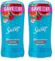 Secret Fresh Antiperspirant and Deodorant for Women, Clear Gel, Delicate Rose Scent, 2.6 oz (Pack of 4) - Product Image