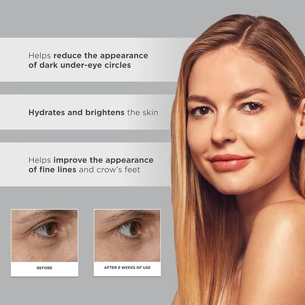 Glytone Age-Defying PHA+ Renewing Eye Cream for Wrinkles| Anti aging Under Eye Cream with Hyaluronic Acid Peptides| Target...