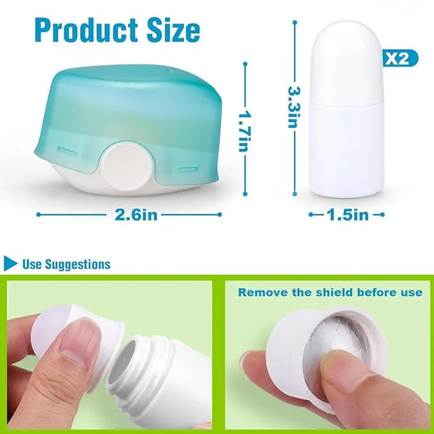 Mity rain Sunscreen Applicator for Kids, 3PCS Sunscreen Roller Bottle and Sunblock Buddy Brush Set, Buddies Sunscreen Appl...
