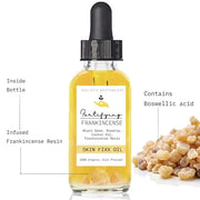 Fortifying Frankincense Resin Infused 100% Organic Black Seed, Rosehip & Castor Oils for Face Miracle Anti-Aging Facial Mo...