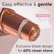 Finishing Touch Flawless Facial Hair Remover for Women, Rose Gold Electric Face Razor with LED Light, Recyclable Packaging...