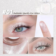 Eye shadow low saturation delicate long-lasting eye shadow palette, Monochrome Glittler Eyeshadow, pressed glitter eyeshad...