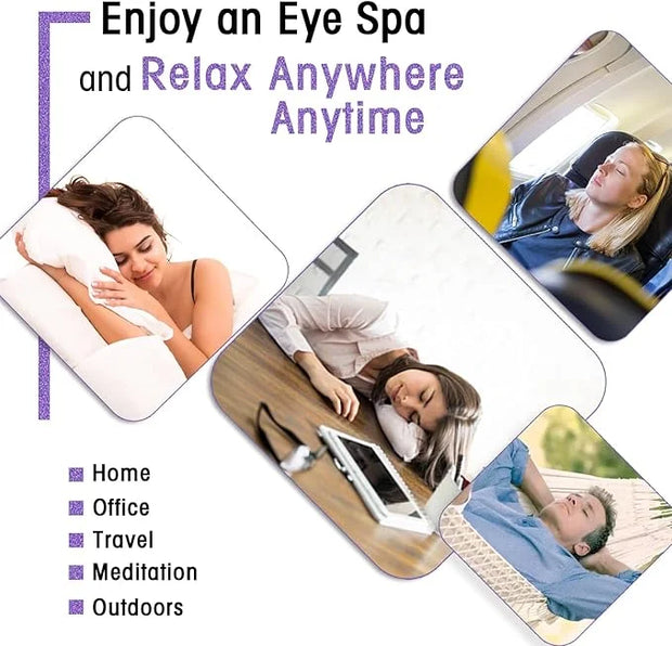 Sleep Mask for Travel Essentials,Steam Eye Mask,Warm Compress for Eyes, Heated Eye Mask Reduce Puffiness & Dark Circles & ...