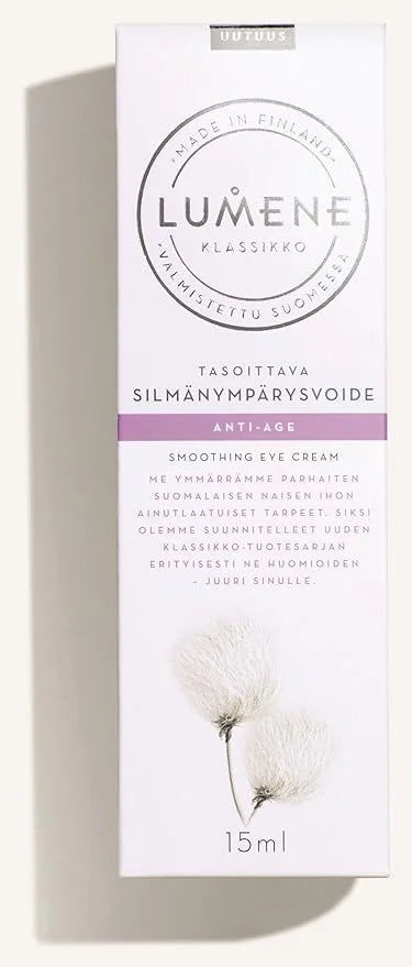 Lumene Klassikko [CLASSICS] Anti Age Smoothing Eye Cream for all Skin Types 15 ml / 0.5 Fl.Oz. - Product Image