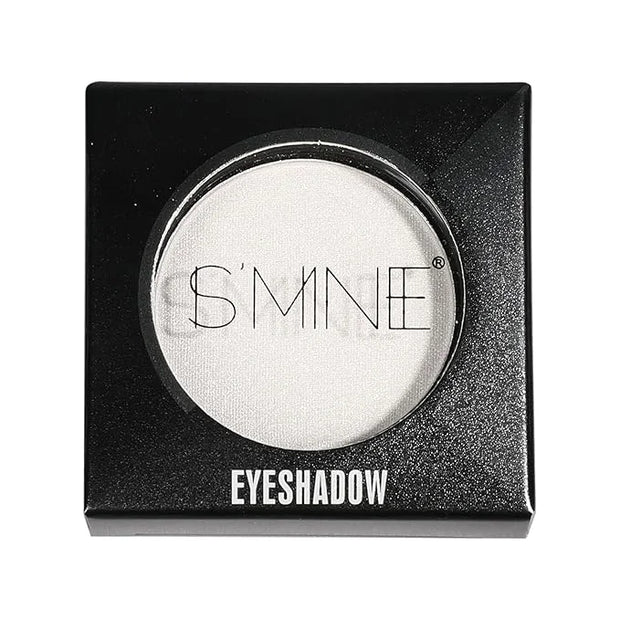 ISMINE Single Eyeshadow Powder Palette Shimmer Pearl White, High Pigment, Longwear Single White Eye Makeup for Day & Night...
