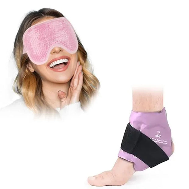 NEWGO Bundle of Cold Eye Mask and Ankle Ice Wrap - Product Image