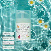 Gentle Face Cream Moisturizer for Kids and Preteens – Nourishing and Calming for All Skin Types – Natural Ingredients: Hya...