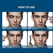 Eyebrow Razors for Men 6 Pieces, Japanese Blades Precision Dermaplane Razors, Small Eyebrow Trimmer Set, Multipurpose Exfo...
