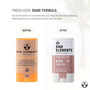 Raw Element Ultra-Moisturizing Face Tint Sunscreen, SPF 30+, Non Toxic Mineral Face Cream, Non Nano Zinc Oxide, Reef Frien...