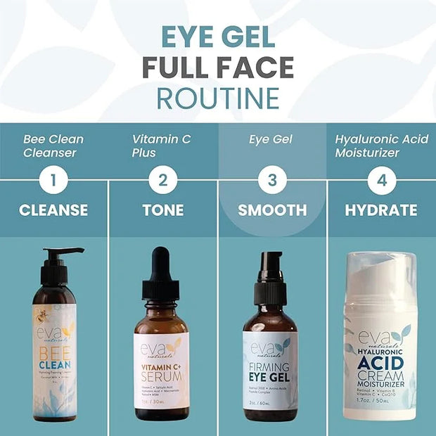 Anti-Aging Eye Gel - Luxurious Hydrating Under Eye Cream For Dark Circles and Puffiness, Bags, Crows Feet, Wrinkles - With...