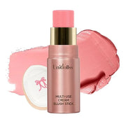 Multi-Use Makeup Cream Blush Stick, Unidollss 3-in-1 Buildable Powder Blush Stick for Cheeks, Eyes, and Lips, Hydrating fo...