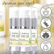 Deluvia Daily Under Eye Gel - Reduces the Appearance of Puffiness, Wrinkles, Fine Lines, Bags, Dry, Crepe Skin - Organic A...