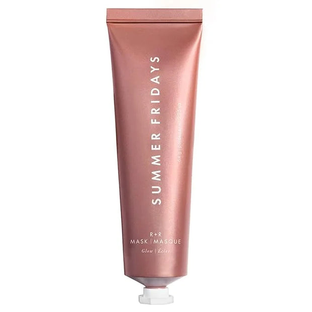 Summer Fridays R+R Mask - Brightening + Hydrating Face Mask with Restorative Natural Oils & Bulgarian Rose - Gently Buffs ...