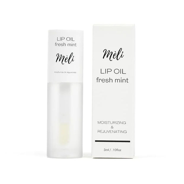 MÈLI Organic Lip Oil with Hyaluronic Acid | Clear Non-Sticky, Natural Lip Gloss, Moisturizing, Revitalizing and Rejuvenati...