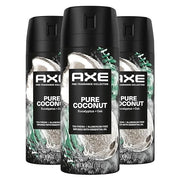AXE Fine Fragrance Collection Premium Deodorant Body Spray for Men Pure Coconut 3 Count with 72H Odor Protection and Fresh...