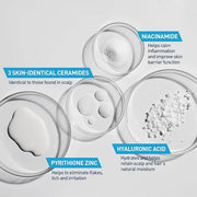 CeraVe Hydrating Anti Dandruff Conditioner, 0.5% Pyrithione Zinc Dandruff Treatment With Ceramides, Hyaluronic Acid & Niac...
