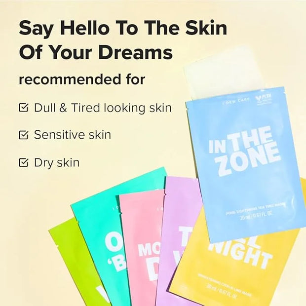 I DEW CARE Glass Skin Face Mask Variety Pack - Let's Get Sheet Faced | For Perfect Care Routine, 2 Week Intense Korean Fac...