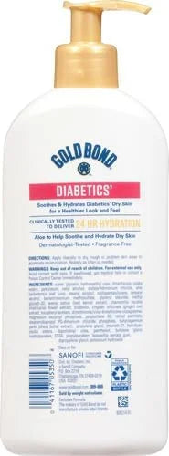 Gold Bond Diabetics' Dry Skin Relief Body Lotion, 13 oz., with Aloe to Moisturize & Soothe - Product Image