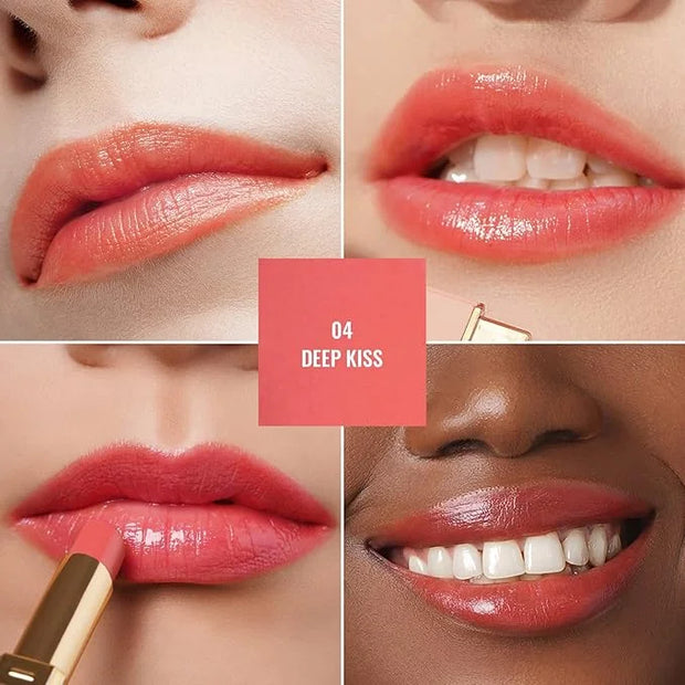 Oulac Moisturizing Shine Lipstick For Women Christmas Set 2PCS, 2 in 1 Tinted Lip Balm for Winter, Hydrated Juicy and Glos...