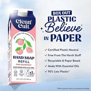 Cleancult Liquid Hand Soap Refill - Pink Grapefruit- Moisturizes Dry & Sensitive Skin - Made with Aloe Vera & Essential Oi...