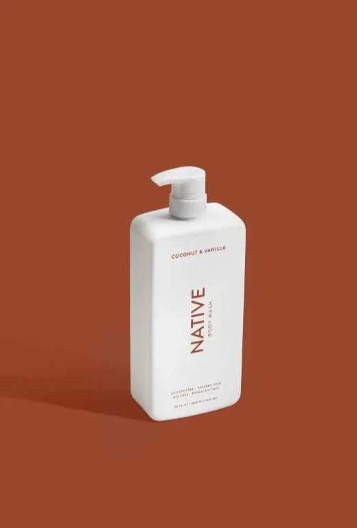 Native Body Wash | Coconut & Vanilla, Cucumber & Mint - 36 oz bottle with pump - Pack of 2 - Product Image
