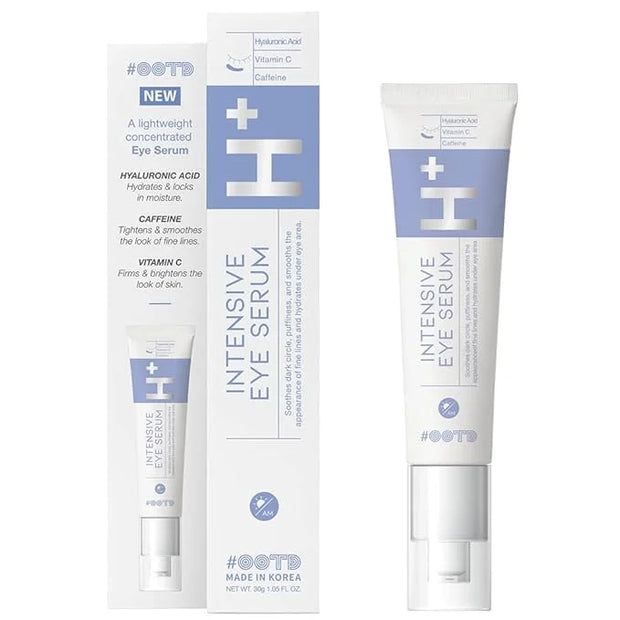 Korean Eye Serum for Under Eye Hydrating, Anti-aging Wringkles Firming Puffy Eye Bags Dark Circle, Hyaluronic Acid, Vitami...