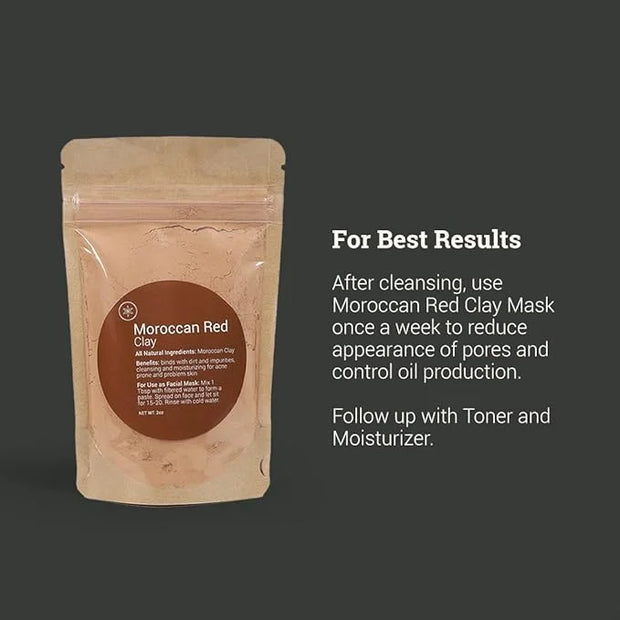 Herb’N Eden - Acne Facial Kit - Cleanse, Mask, Tone, & Moisturize - Natural Ingredients & Essential Oils - Made in USA - 5...
