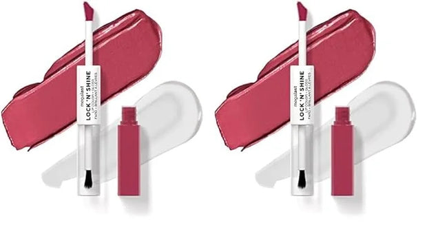 wet n wild Megalast Lock 'N' Shine Lip Color + Gloss Lipstick La Pink (Pack of 2) - Product Image
