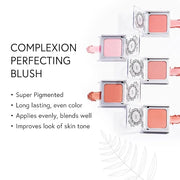 Honeybee Gardens Complexion Perfecting Blush in Euphoria, Cool Peachy Pink, Vegan & Gluten-Free, 8.5g - Product Image