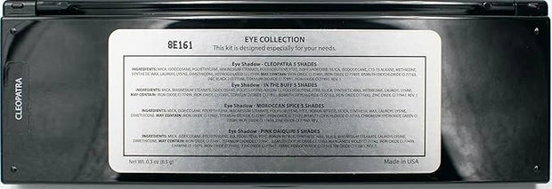 Cleopatra Shimmer White, Purple Burgundy, Gold Bronze, Black and Copper Penny Vegan Eyeshadow Palette; Talc, Paraben & Cru...