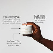 OUAI Scalp & Body Scrub, St. Barts Travel Size - Exfoliating Body Scrub with Sugar & Coconut Oil Blend for Smooth, Moistur...