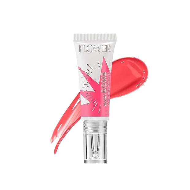 FLOWER Beauty By Drew Barrymore Liquid Blush Makeup Bomb Color Drops -Silky Lightweight Formula + Gel Cream Blush for Chee...