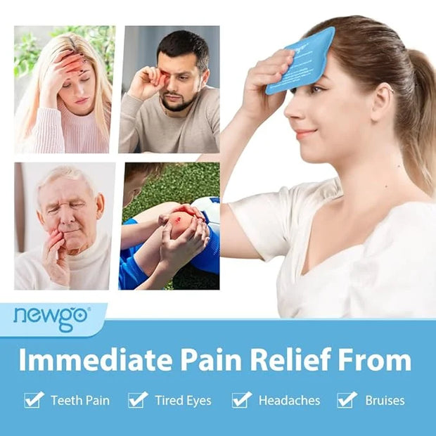 NEWGO Bundle of Cold Gel Eye Mask and Mini Ice Pack - Product Image