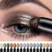 Colorful Shimmer Eye Shadow Stick Glittering Eye Shadow Sticks Set with Retractable and Waterproof Eyeshadow Pencil for Lo...