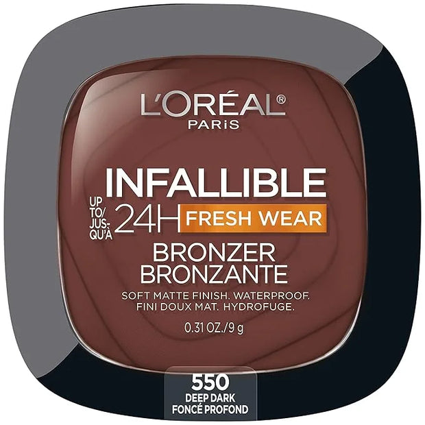 L'Oreal Paris Infallible Up to 24H Fresh Wear Soft Matte Longwear Bronzer. Waterproof, heatproof, Transfer, humidity and s...