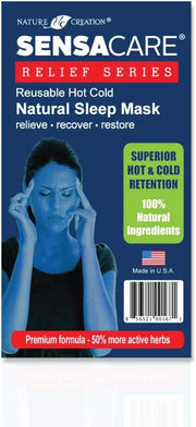Lavender Eye Mask - Weighted Eye Mask for Relaxation and Yoga - Cold Therapy Eye Masks for Women, Men - 1 Eye Mask Blue - ...