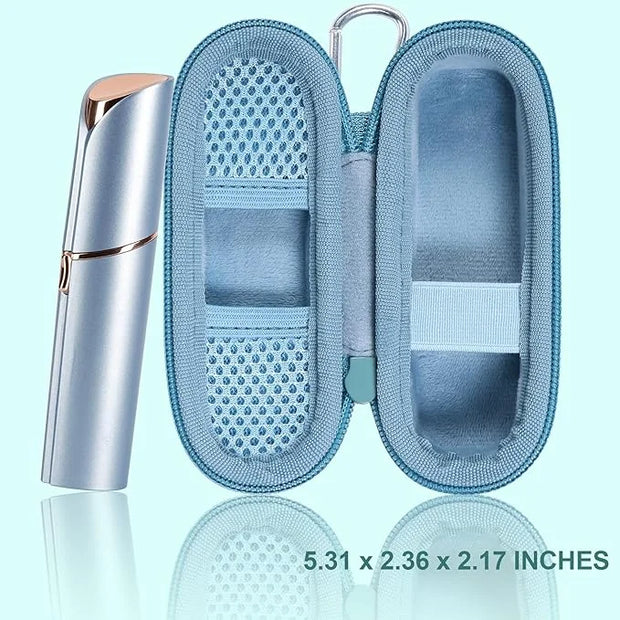 co2CREA Hard Case and Replacement Head Compatible with Finishing Touch Flawless Facial Hair Remover Electric Face Razor Wo...
