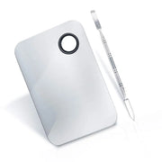 2 Pcs Makeup Mixing Palette, Upgrad Stainless Steel