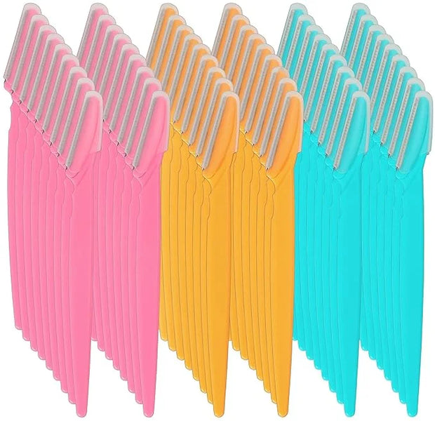 Eyebrow Razor, 54 Pcs Eyebrow Razors with Safety Cover, Face Razor for Women and Man Smooths Away Peach Fuzz, Easy to Use ...