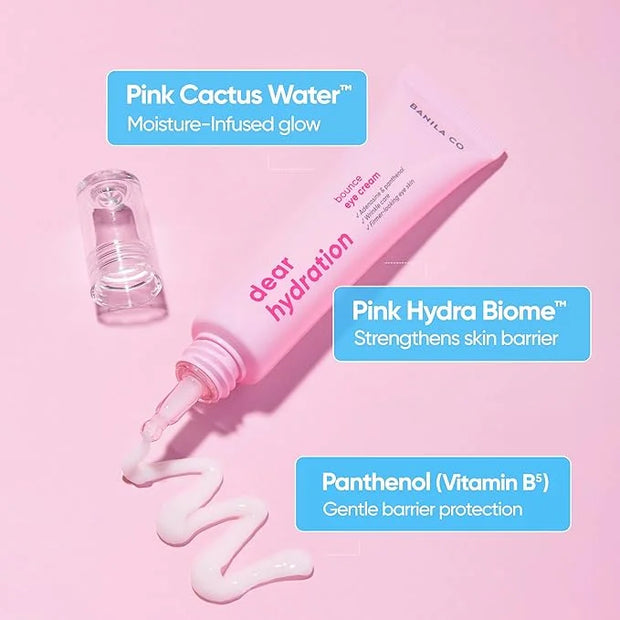 BANILA CO Dear Hydration Bounce Eye Cream | Hydrating & Nourishing Eye Serum for Undereyes | Reduce Dark Circles and Puffi...