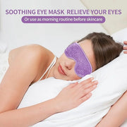 2PCS Gel Eye Mask - Reusable Hot/Cold Therapy for Puffiness, Dark Circles, Migraines & Stress Relief (Purple) - Product Image
