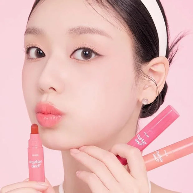 ETUDE Dear Darling Marker Tint #9 Fig Beige (5g) | Hydrating & Long Lasting Lip Stain | High Pigmented Lip Maker with Easy...
