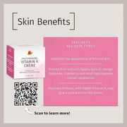 Reviva Labs Vitamin K Crème for Bruising, Under-Eye Dark Circles, and Wrinkles with Soybean Oil and Natural Fruit Extracts...